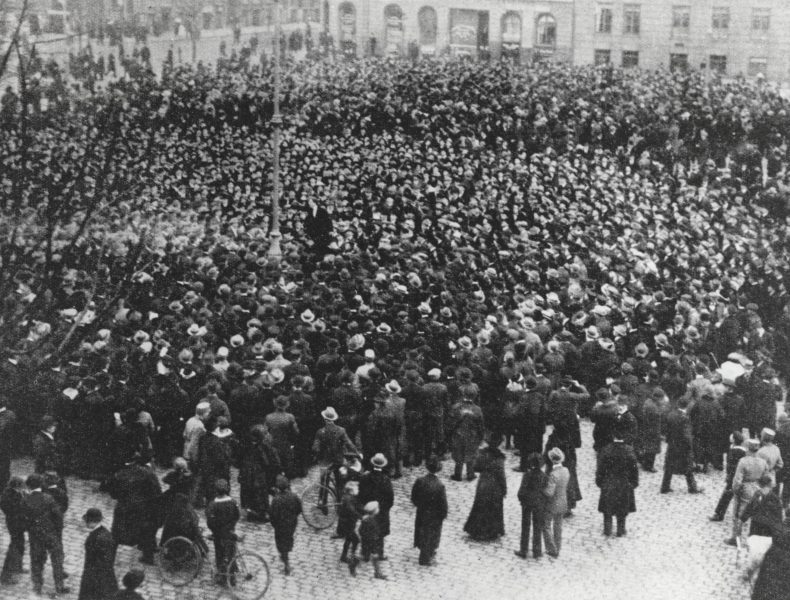 Stormen på Børsen 1918>